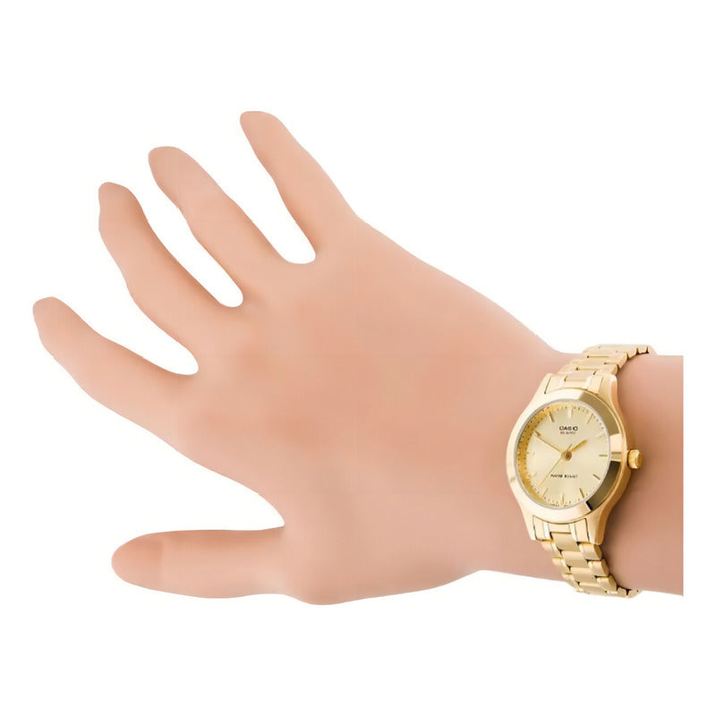 Reloj Casio Mujer Ltp-1128n-9ardf Dorado