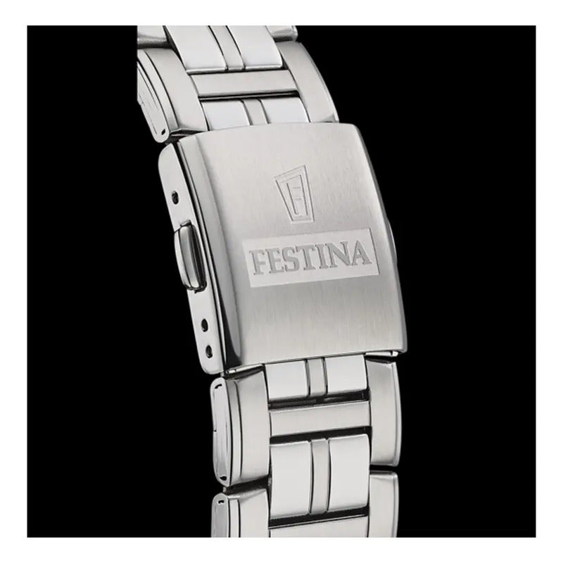 Reloj Para Hombre Festina Multifunction F20445/5 Relojesymas Plateado
