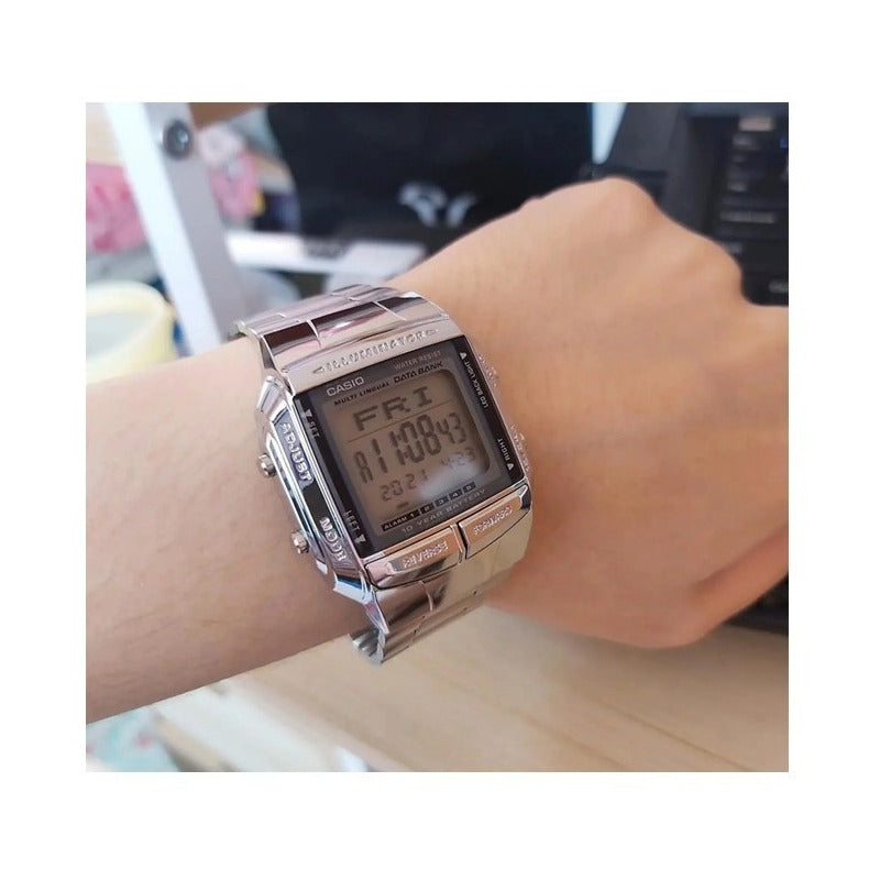 Reloj Casio Plateado Db-360-1a Nuevo Original/relojesymas Plateado Gris Oscuro