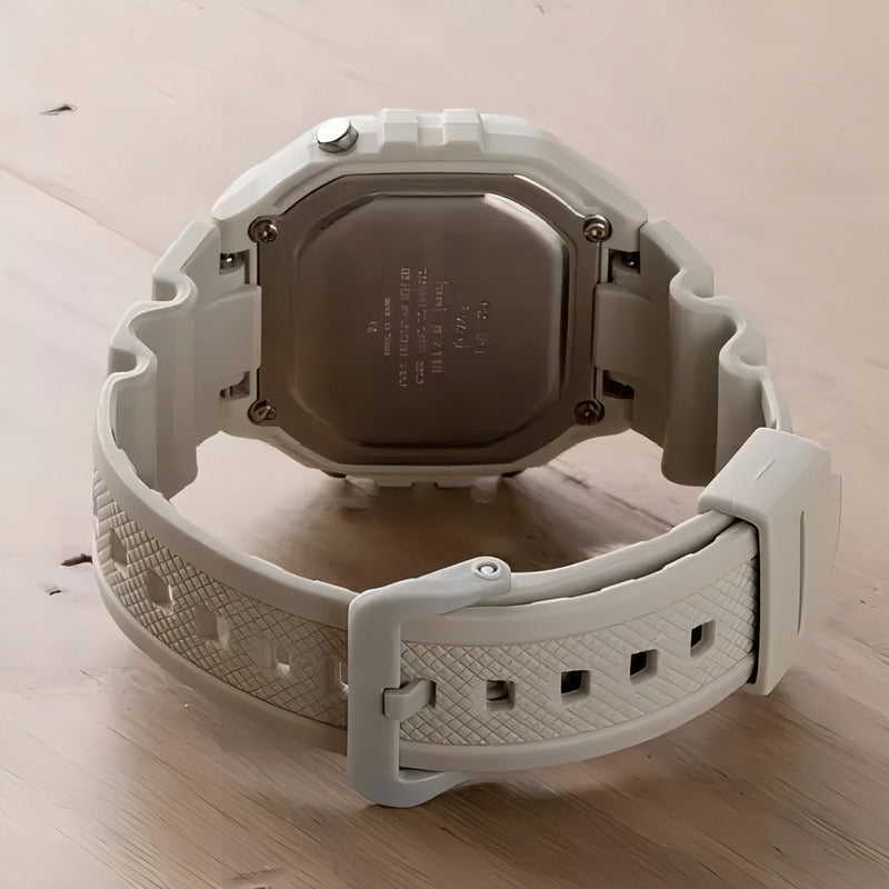 Reloj Casio W-218hc-8a Blanco Alarma Cronometro Relojesymas