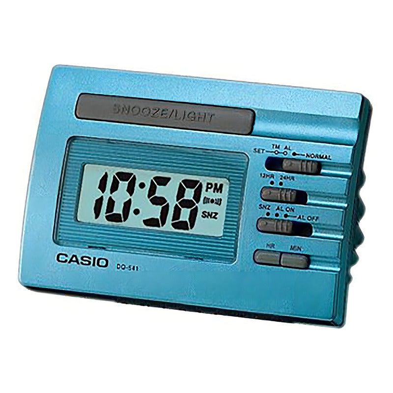 Reloj Despertador Casio Dq-541d-2 Coler Celeste 2