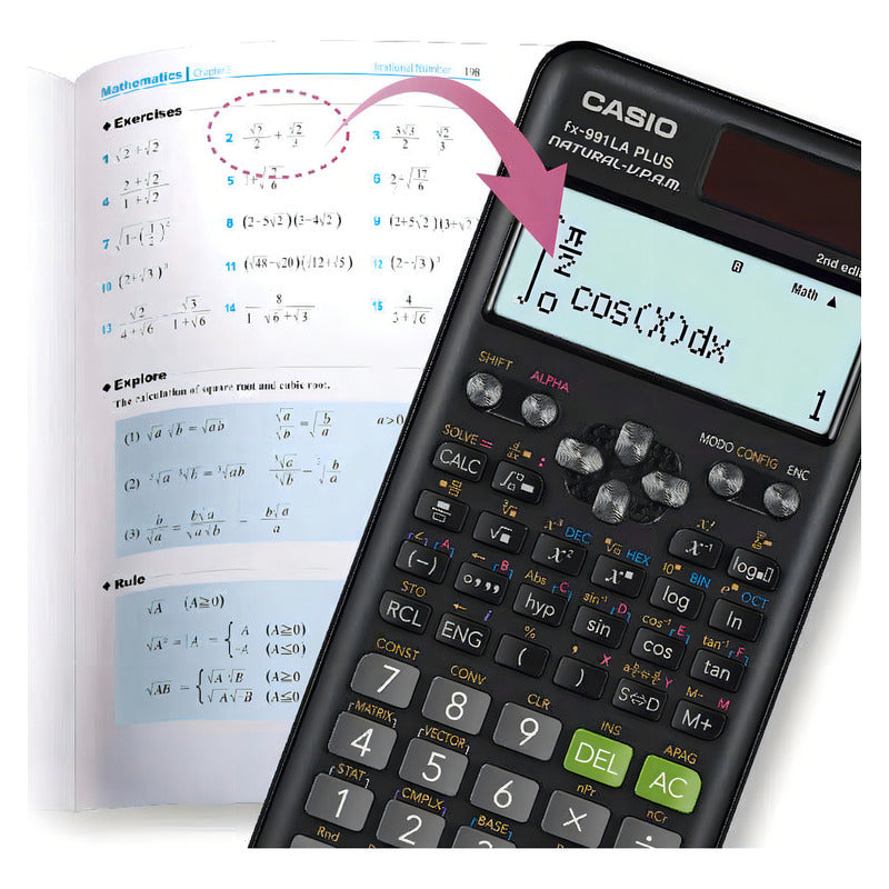 Calculadora Casio Cientifica Fx 991 La Plus - Es Plus Color Negro