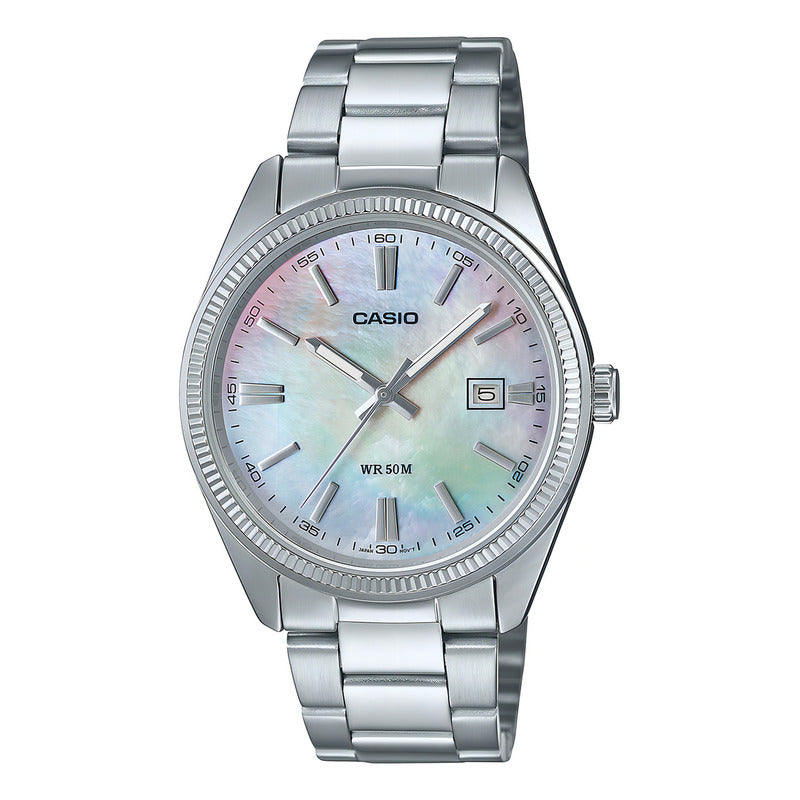 Reloj Hombre Casio Mtp-1302ds-7avdf Core Mens Original Plateado