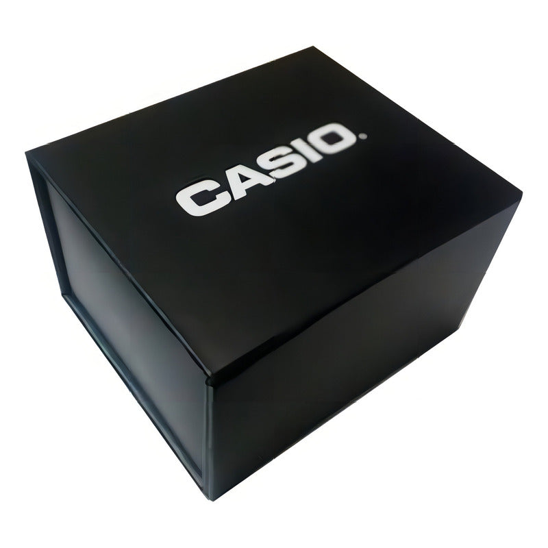 Reloj Casio Analógico Para Hombre Con Correa Verde Y Resistencia Al Agua De 100 M Negro