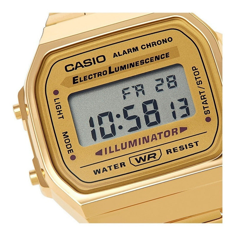 Reloj Casio Vintage A-168wg-9 Nuevo Original/relojesymas Dorado