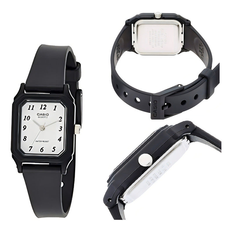 Reloj Casio Para Mujer Clasico Elegante Lq-142-7b Negro Blanco