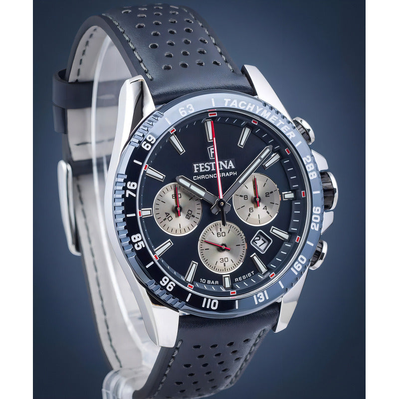 Reloj Festina F20561/2 Chonograph Azul Hombre Azul Oscuro Azul Marino