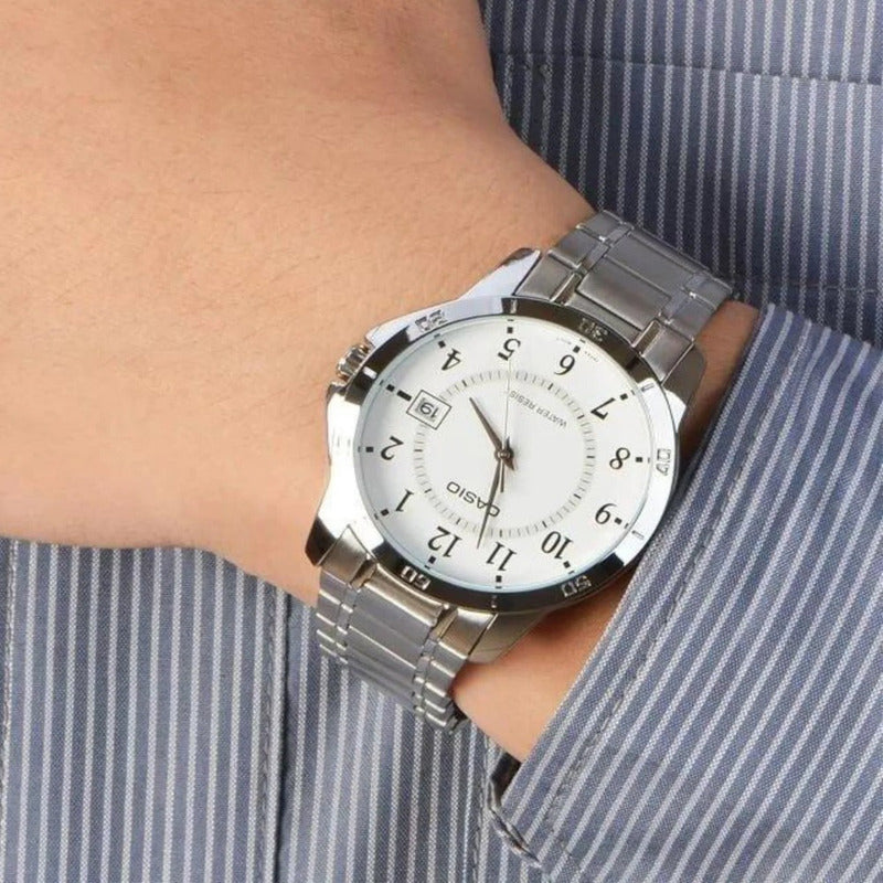 Reloj Casio Hombre Mtp-v004d Colores Surtos/relojesymas