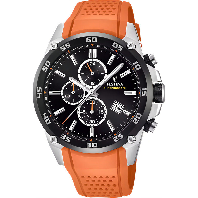 Reloj Para Hombre Festina The Originals F20330/4 Original Naranja Negro