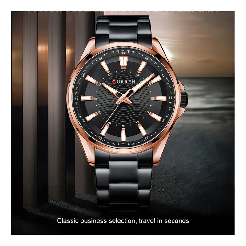 Reloj De Cuarzo Curren 8424-4 Negro
