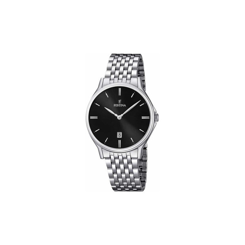 Reloj Festina Hombre Classic F16744/4 Relojesymas Plateado Negro