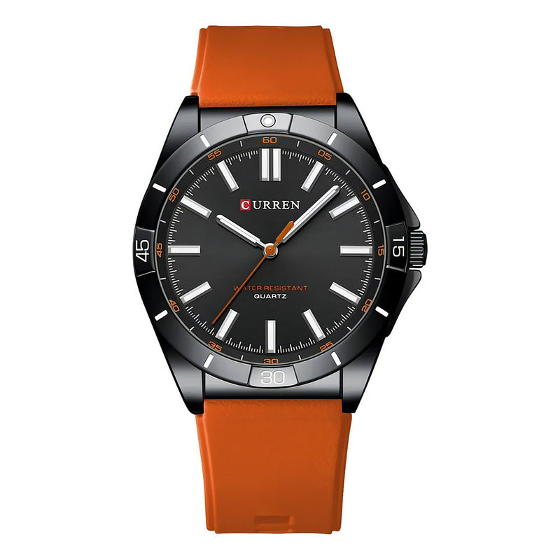Reloj Para Hombre Curren 8449 Kred8806 Naranja Negro