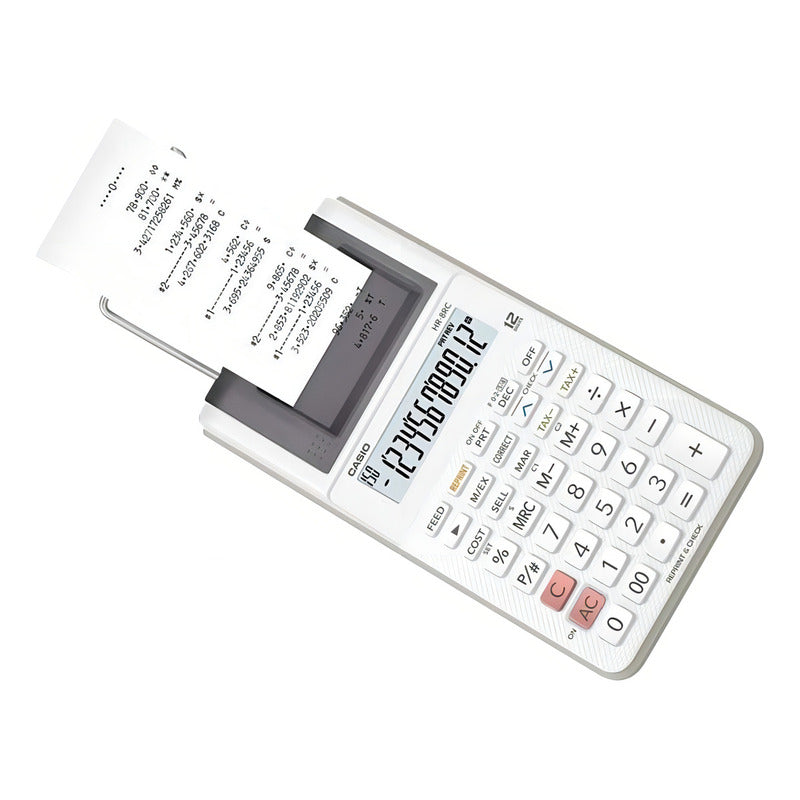 Calculadora Con Impresora Casio Calculadora Hr-8rc Color Blanco