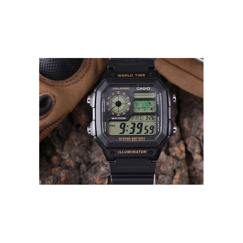 Reloj Casio Ae-1200wh Colores Surtidos/relojesymas Negro