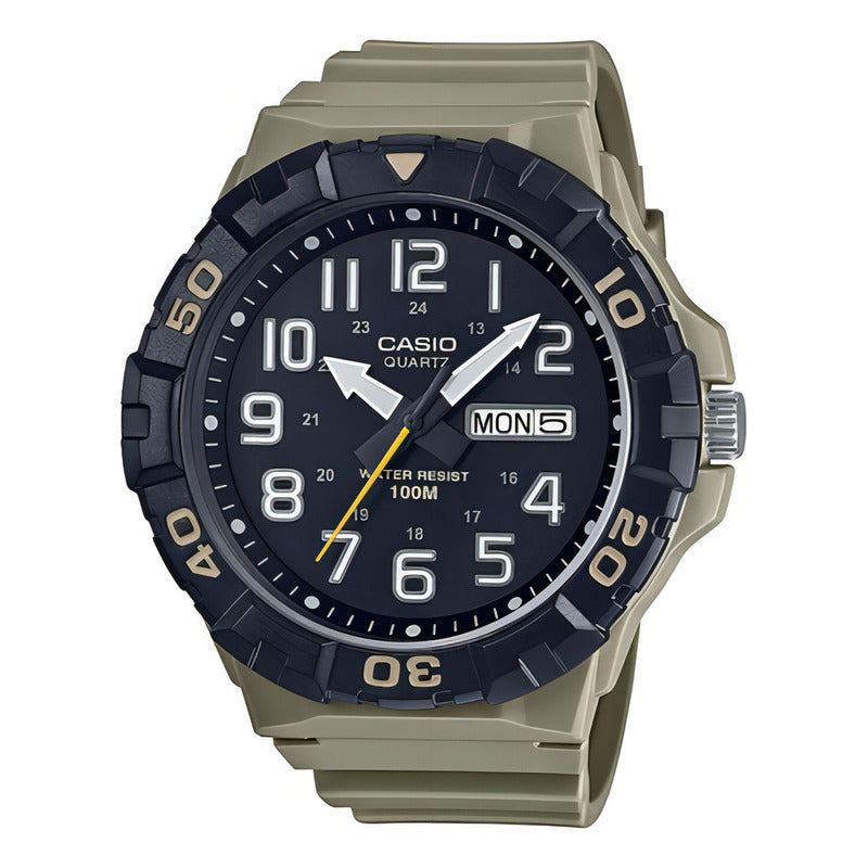 Reloj Casio Para Hombre Analógico Mrw-210h-5av De Resina Sumergible 100m Desert Negro
