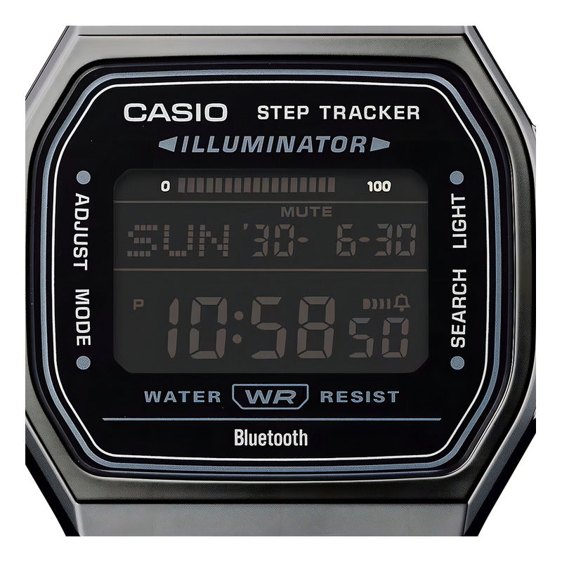 Reloj Casio Digital Metal Bluetooth Abl-100wegg-1b Original Negro Gris