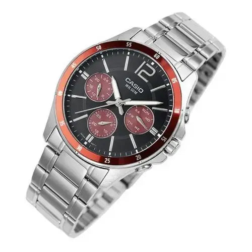 Reloj Casio Hombre Mtp-1374d-5av Original Plateado 5avdf