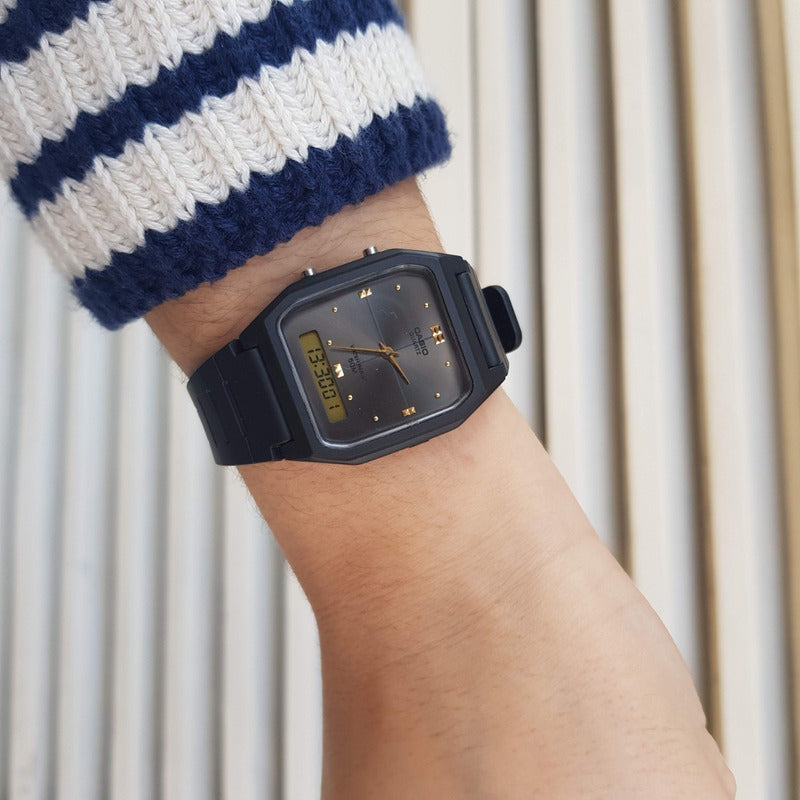 Reloj Casio Análogo Digital Aw-48he-8avdf Original Negro