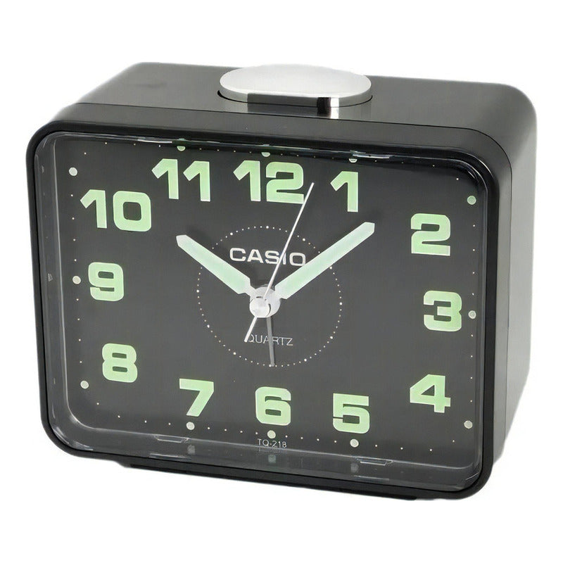 Reloj De Mesa Casio Tq-218-1 Color Negro