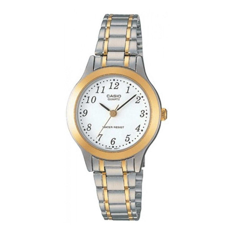Reloj Casio Mujer Ltp-1128g-7brdf Original Plateado