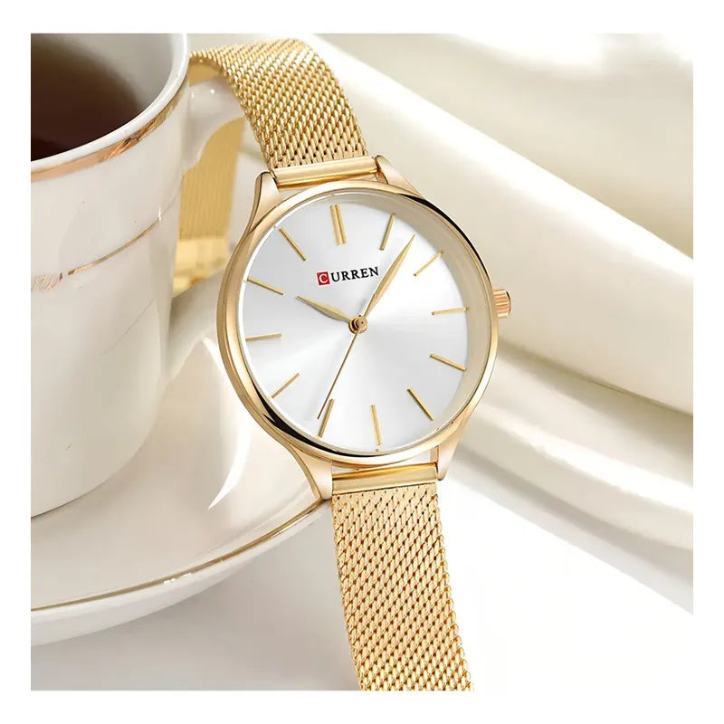 Reloj De Pulsera Curren Cr 9024-4 Para Mujer En Color