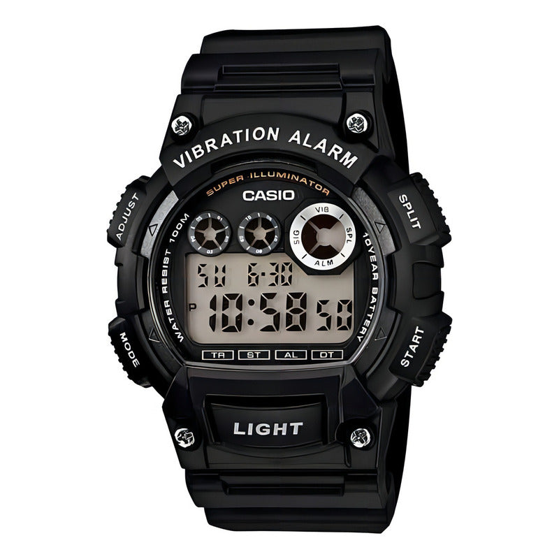 Reloj Casio Modelo: W-735h-1a Negro Sumergible
