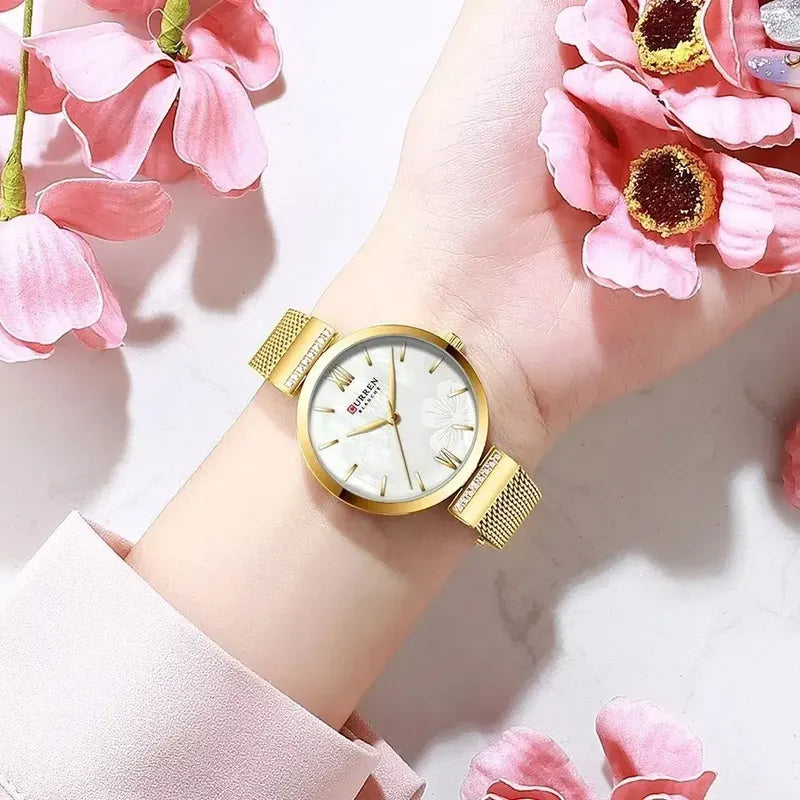 Relojes De Cuarzo Dama Curren 9067 De Moda Relojesymas