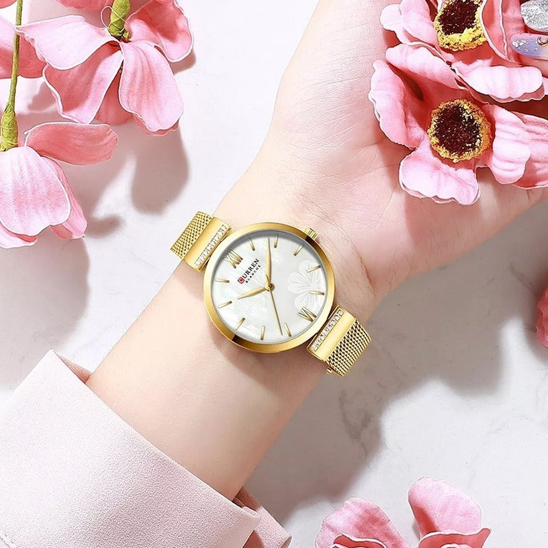 Relojes De Cuarzo Dama Curren 9067 De Moda Relojesymas