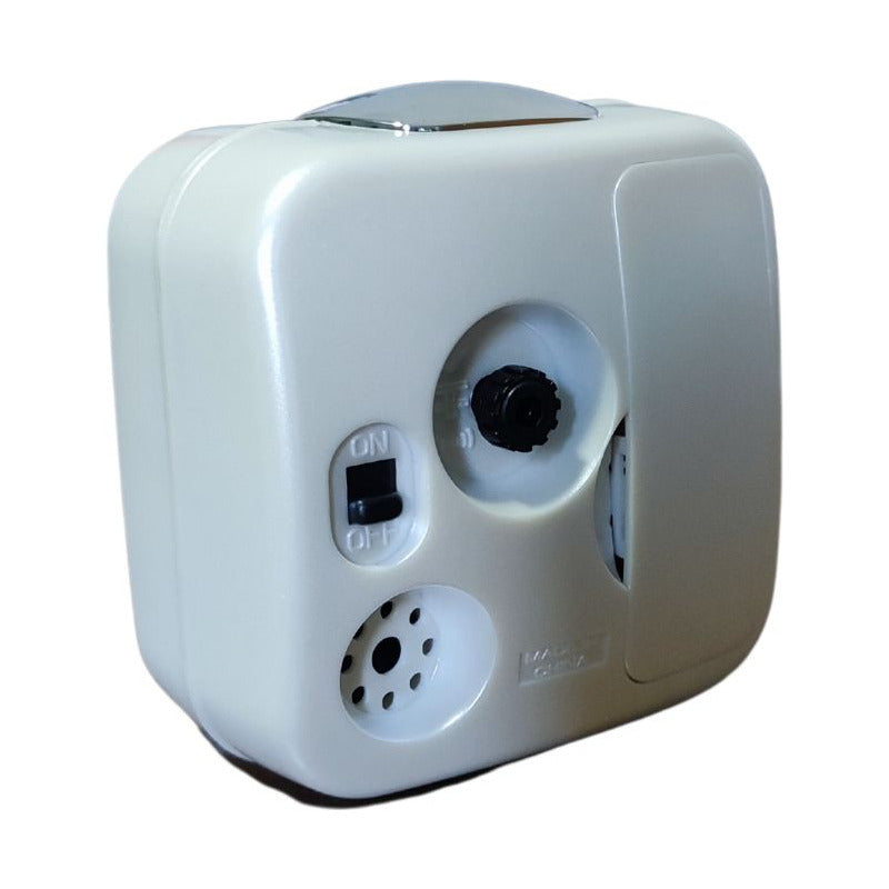 Reloj Casio Despertador Luz Tq-142-7df /relojeria Violeta Blanco