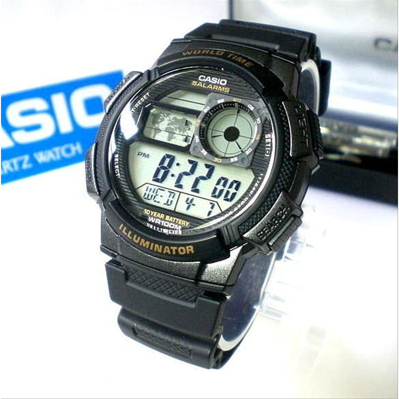 Reloj Casio Digital Ae-1000w Colores Surtidos/relojesymas Negro 1a