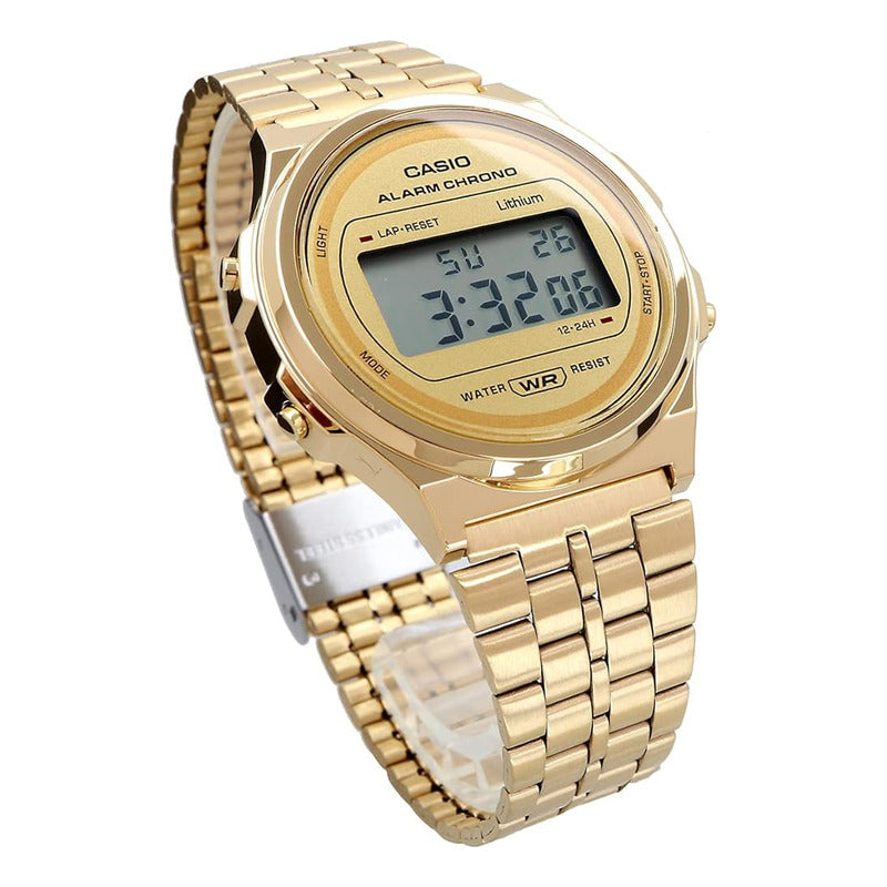 Reloj Casio Vintage Retro Dorado A-171weg-9a