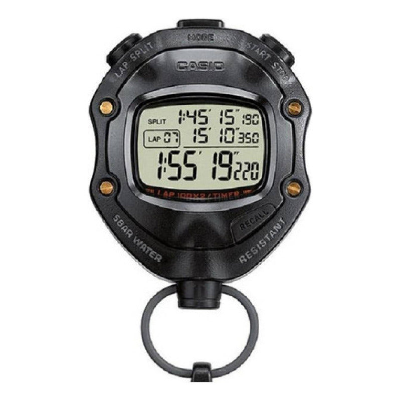 Cronometro Casio Hs-80tw Negro 100 Laps Digital