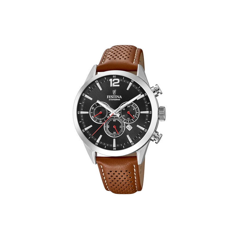 Reloj Festina F20542/6 Marrón Hombre Plateado