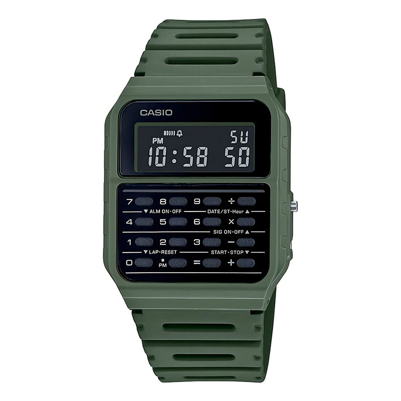 Reloj Calculadora Clasico Casio Ca-wf-3b Verde Wf-3b Surtido