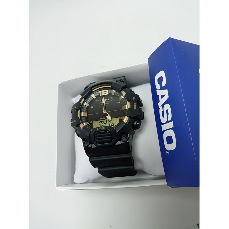 Reloj Casio Hdc 700 Dorado Memorias Alarma Sumergible 100m Negro