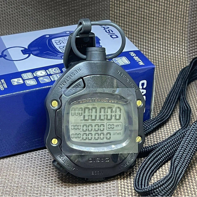 Cronometro Casio Hs-80tw Negro 100 Laps Digital