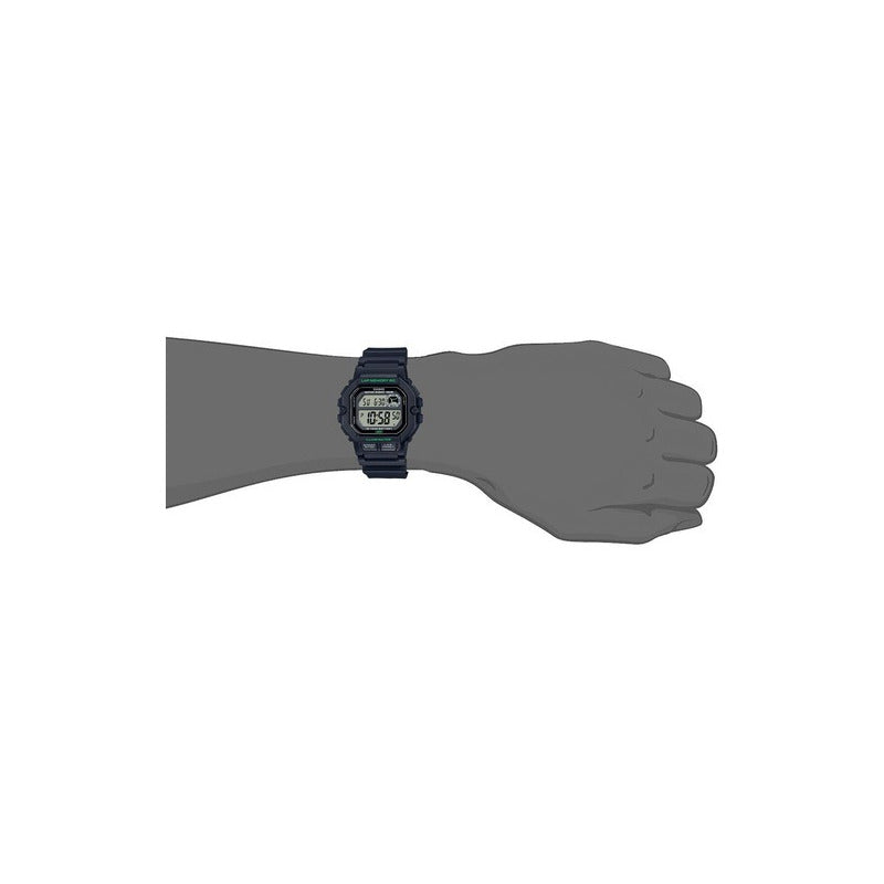 Reloj Casio Ws-1400h-1av, 60 Laps De Cronometro, 10 Años Negro Agua