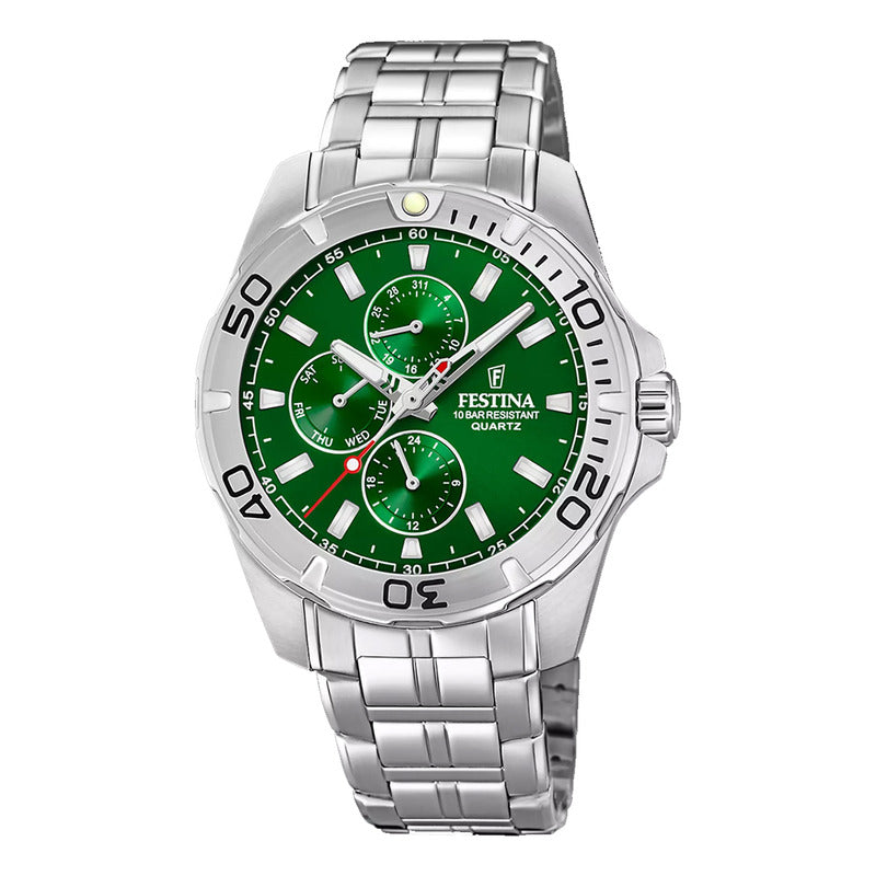 Reloj Para Hombre Festina Multifunction F20445/7 - Plateado