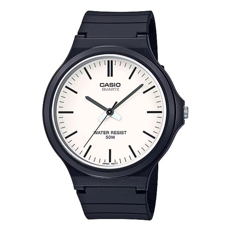 Reloj De Pulsera Casio Youth Mw-240-7ev Original Negro Blanco