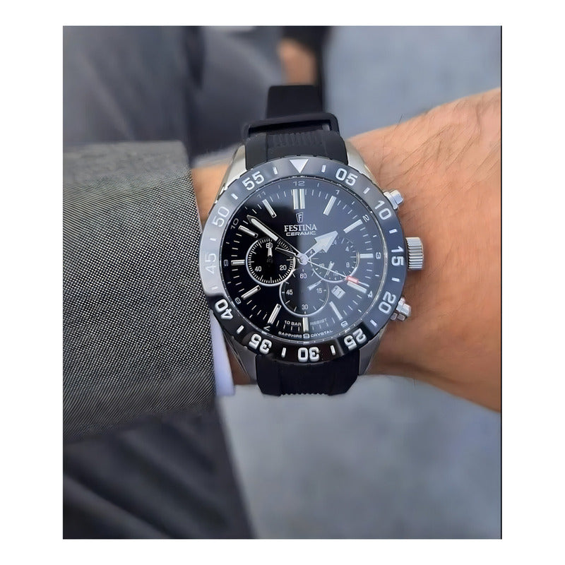 Reloj Hombre Festina F20515 Colores Surtidos Relojesymas Color De La Correa Negro Color Del Bisel Negro Color Del Fondo Negro