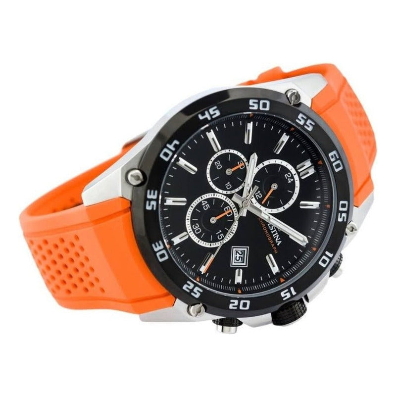 Reloj Para Hombre Festina The Originals F20330/4 Original Naranja Negro