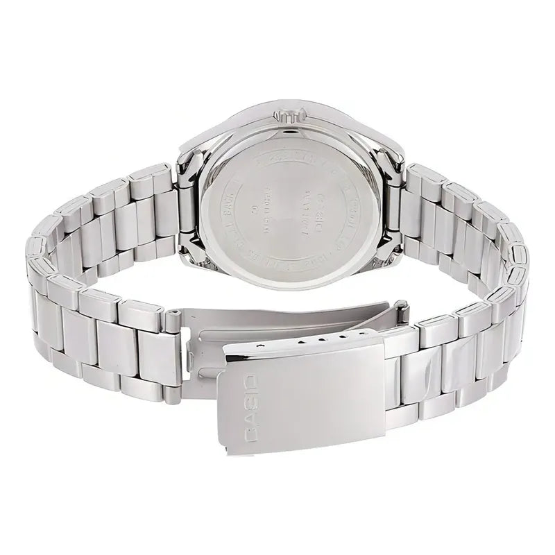 Reloj Casio Mtp-1302d-1a2 Para Caballero Plateado/ Negro/oro