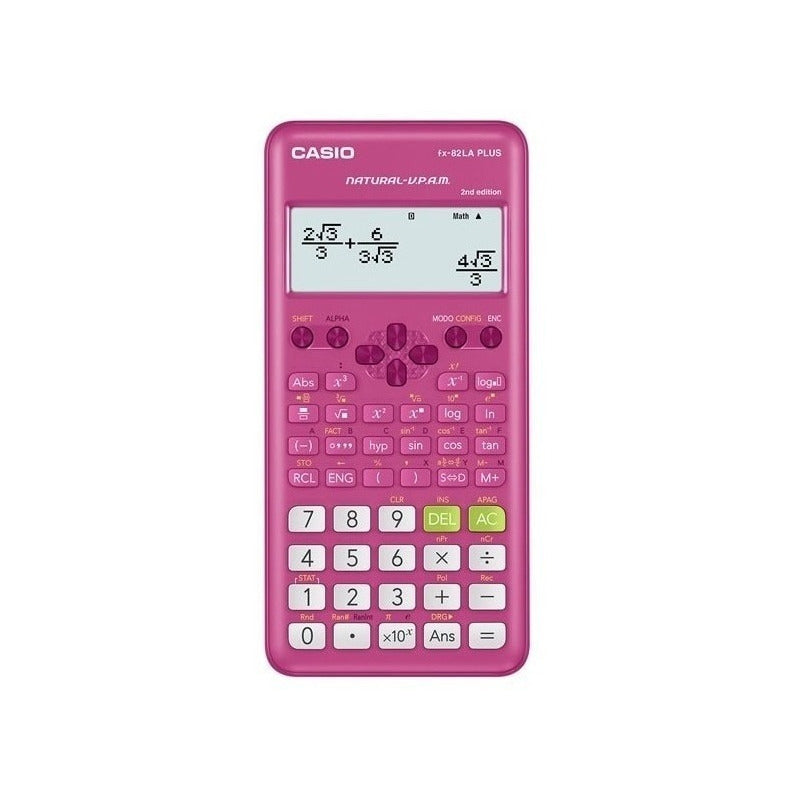 Calculadora Casio Cientifica Fx-82laplus2-pk Plus Color Rosa