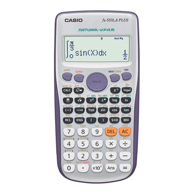 Calculadora Casio Científica Fx-570laplus Negra Gris