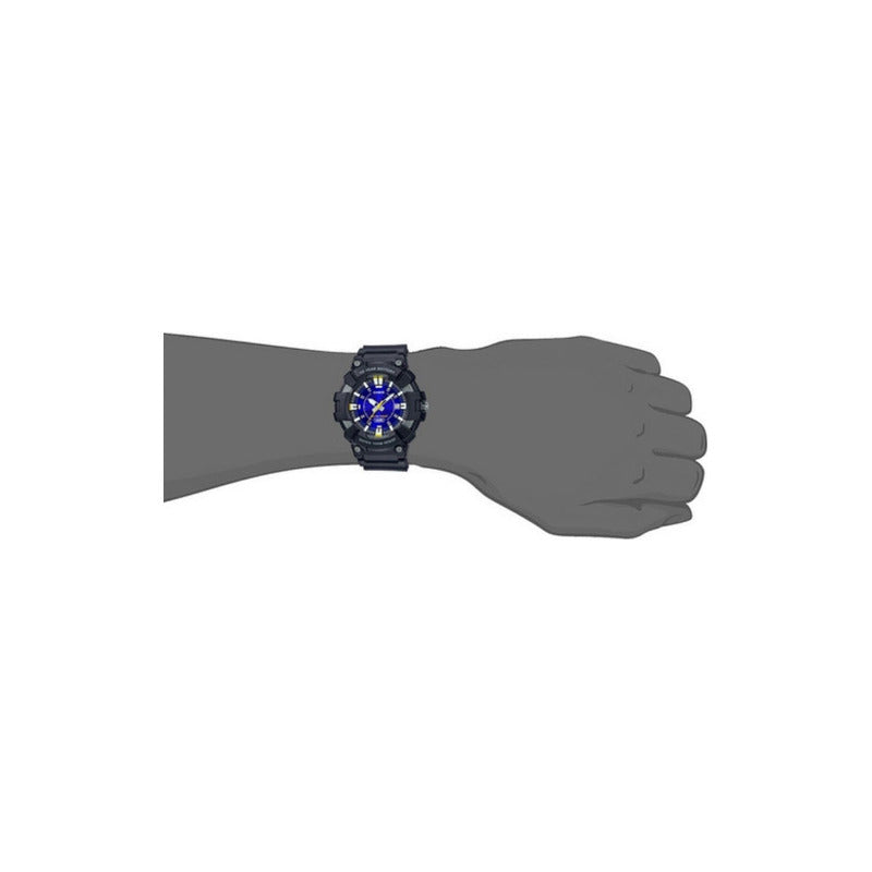 Reloj Casio Hombre Mw-610h-2a Sumergible Relojesymas Negro Negro Azul
