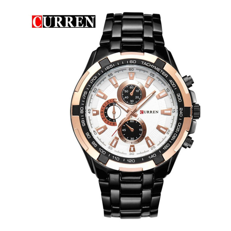Reloj Curren 8023bkwt-7 Negro Hombre Relojesymas