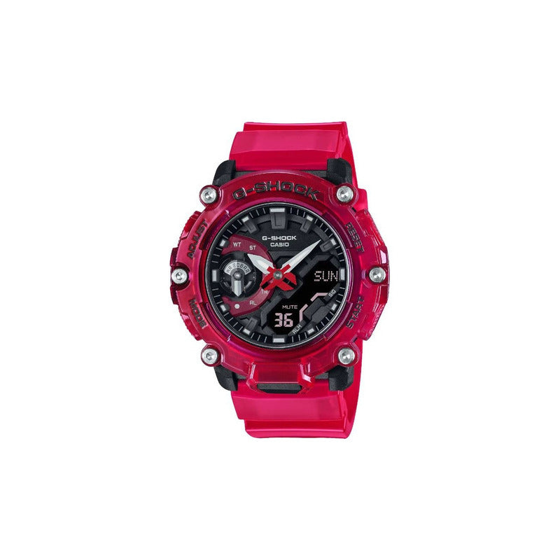 Reloj Casio G-shock Skeleton Ga-2200skl-4acr Original Rojo Rojo