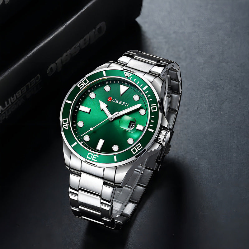 Reloj Curren Esportivo Para Hombre De Cuarzo Con Acero Inoxidable