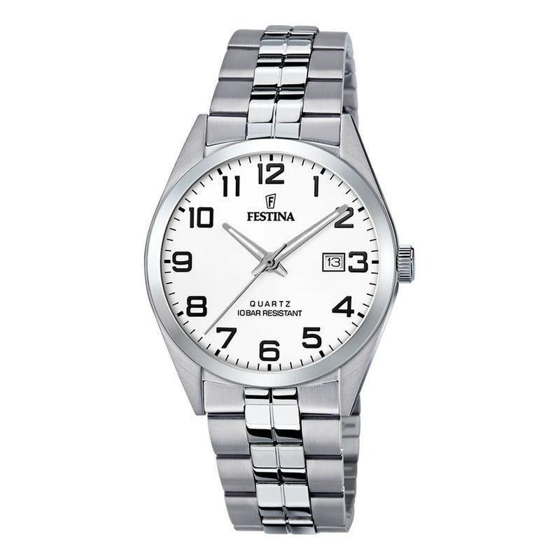 Reloj Festina The Originals F20437/1 Hombre Original Plateado Blanco