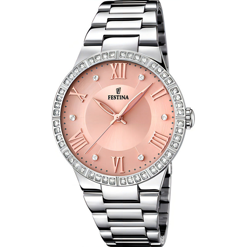 Reloj Festina F16719/3 Plateado Mujer Rosa
